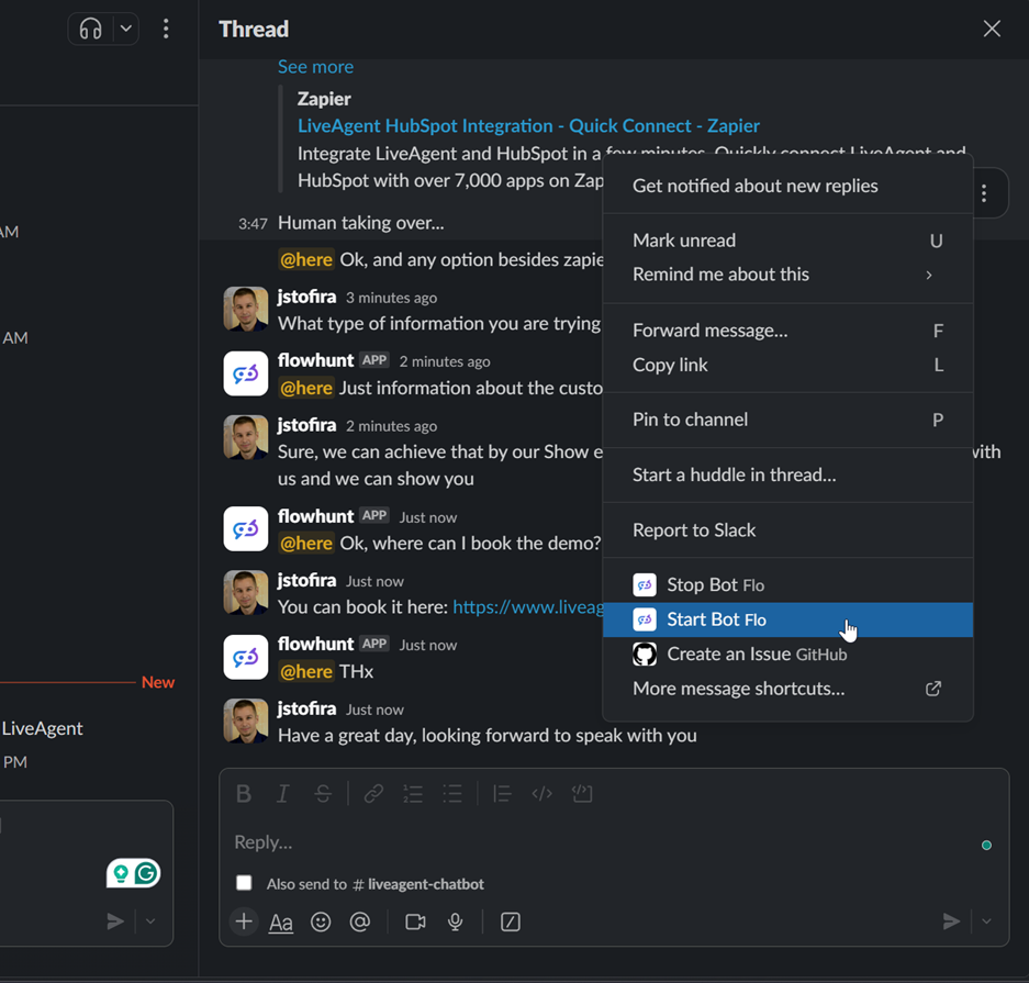 Slack Integration with FlowHunt