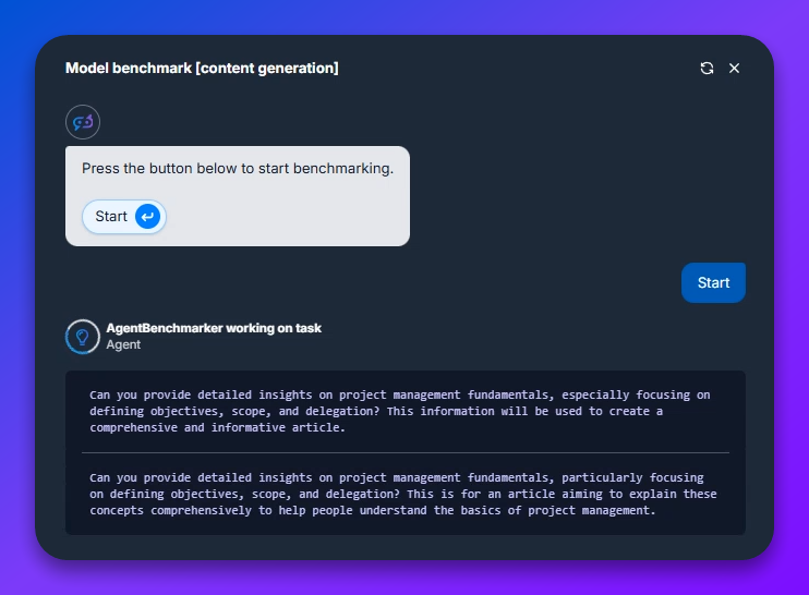 Task 1 Content Generation Flow