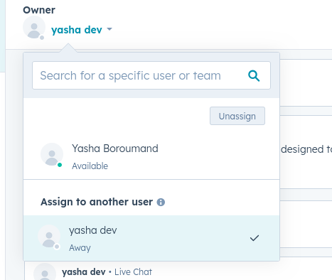 Reassigning conversation owner