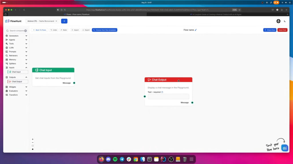 AI chatbot Flow