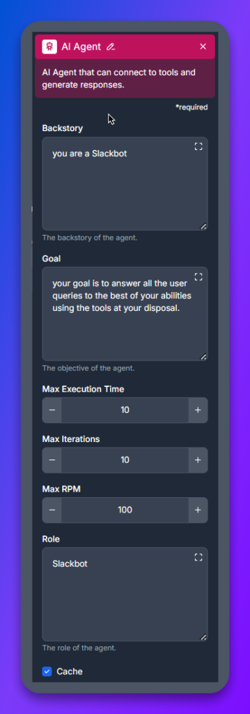 AI Agent Component