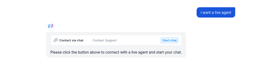 Contact Support Button