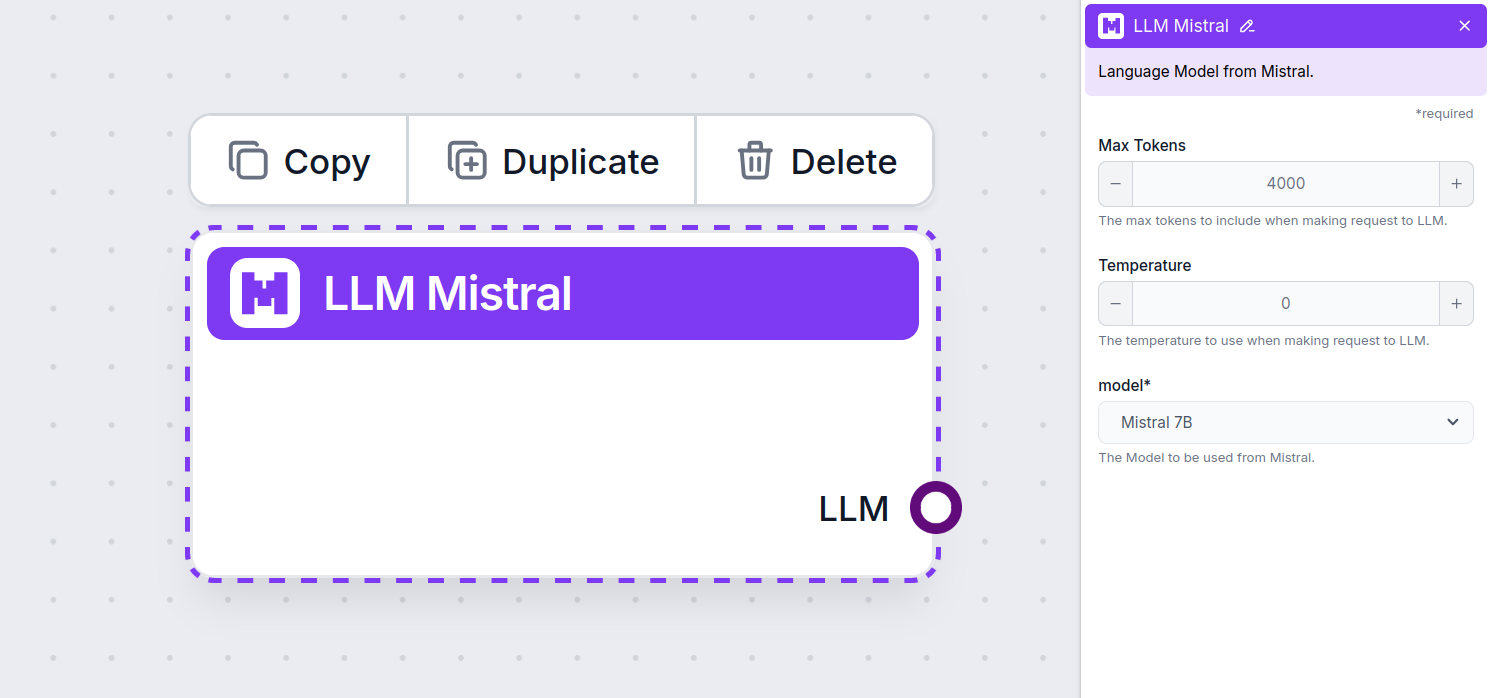Mistral component