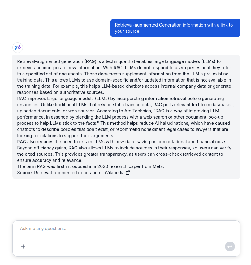 Chatbot answer using Wikipedia Tool Component in FlowHunt