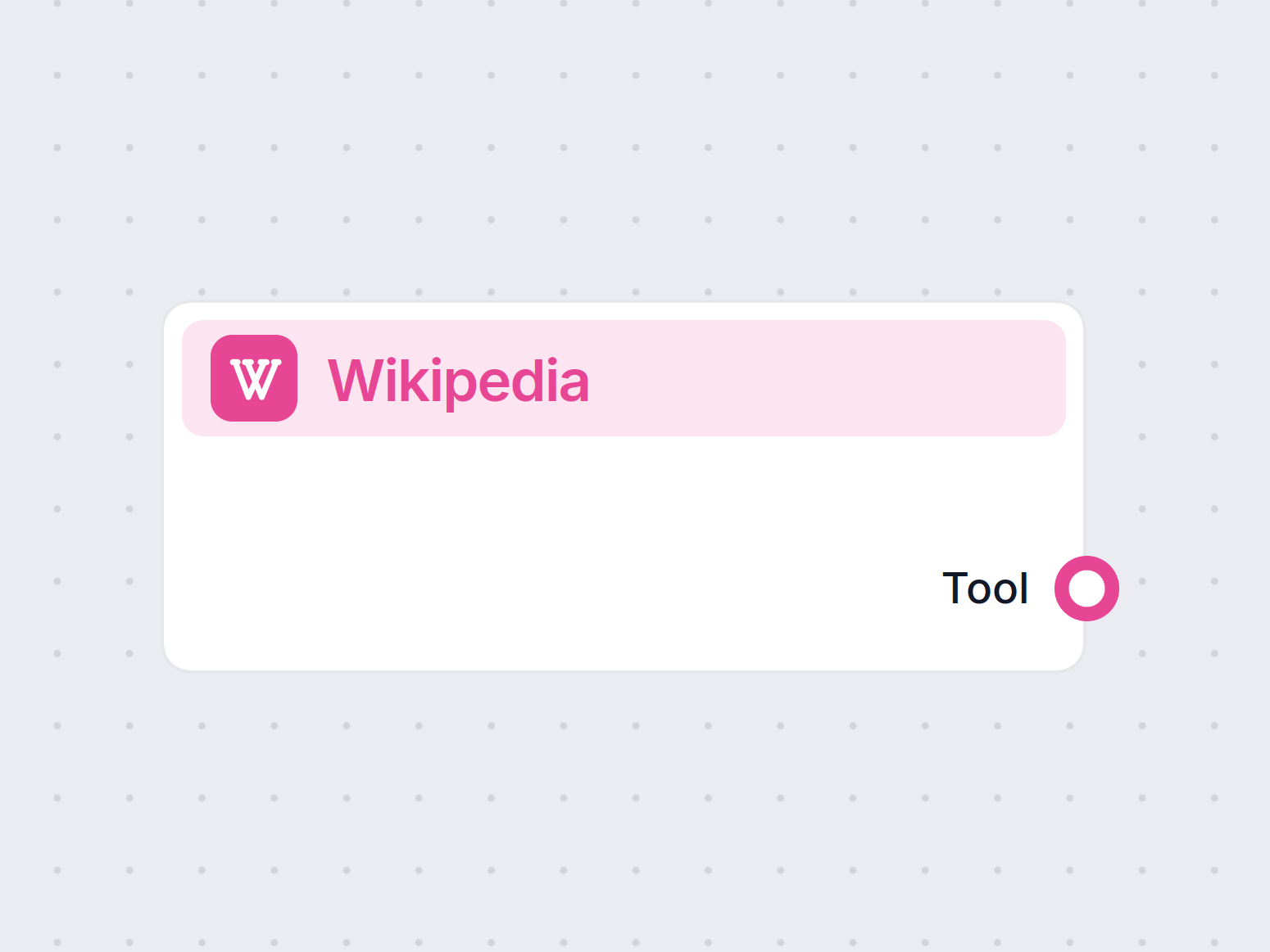 Wikipedia Tool Component in FlowHunt