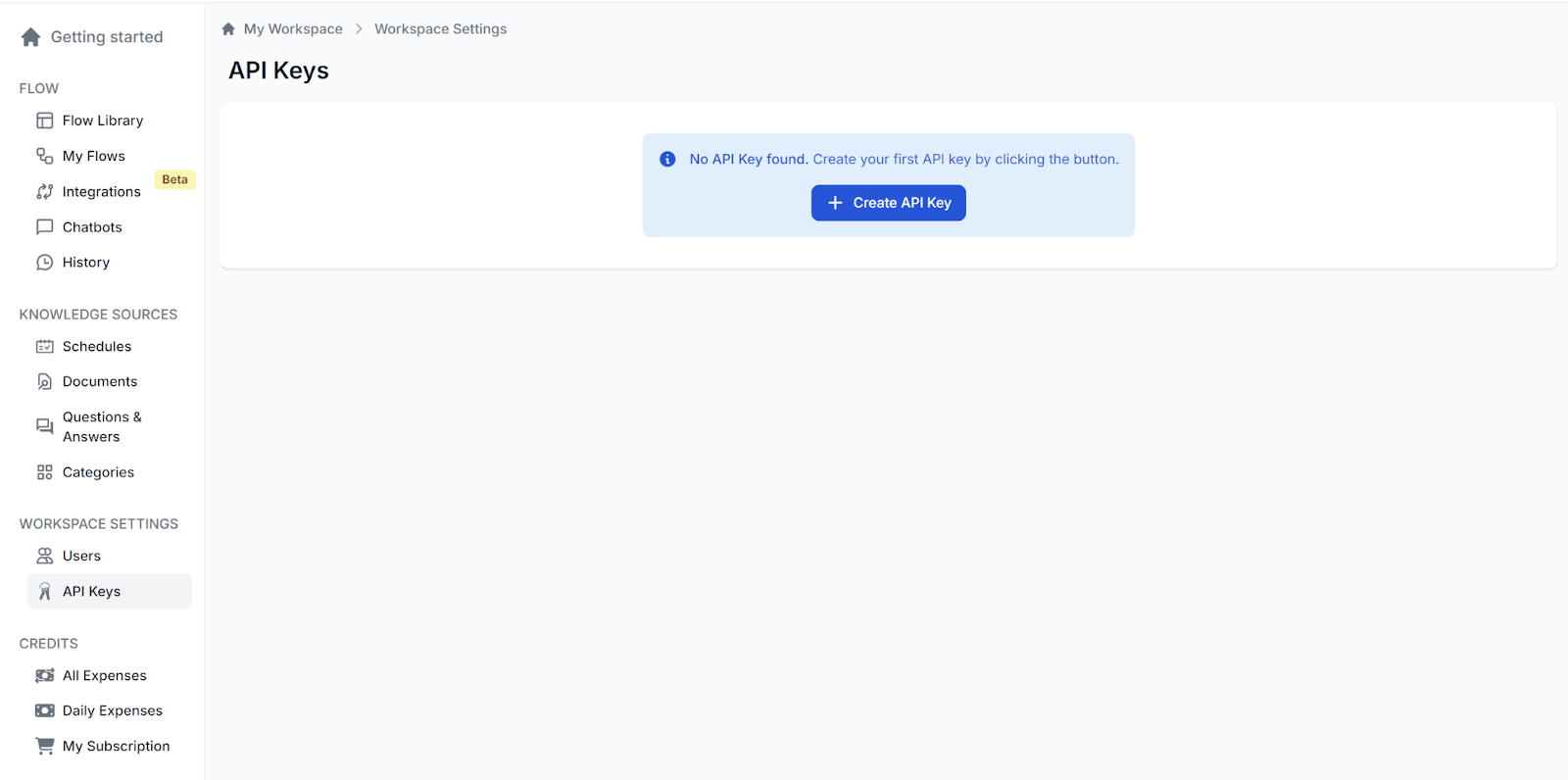 Create API key in FlowHunt