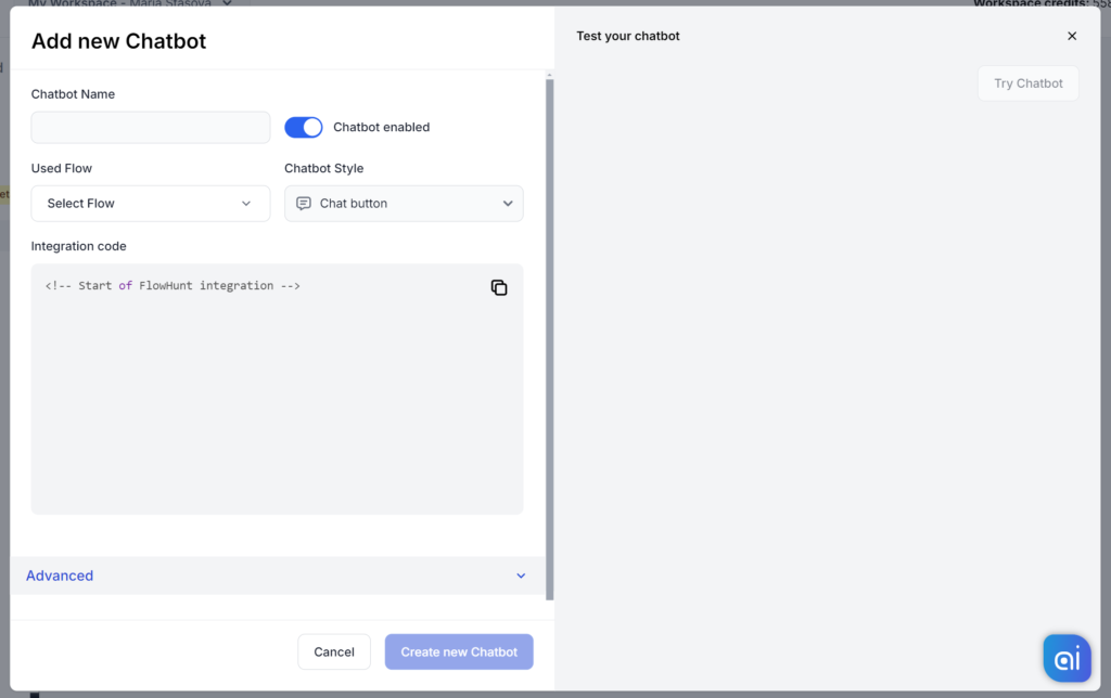 Chatbot Settings