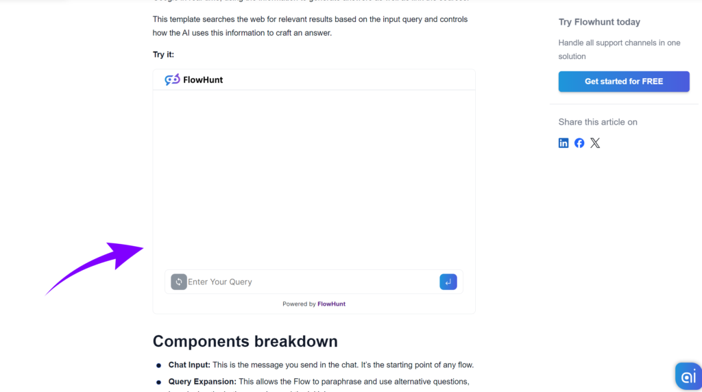 Embedded Chatbot