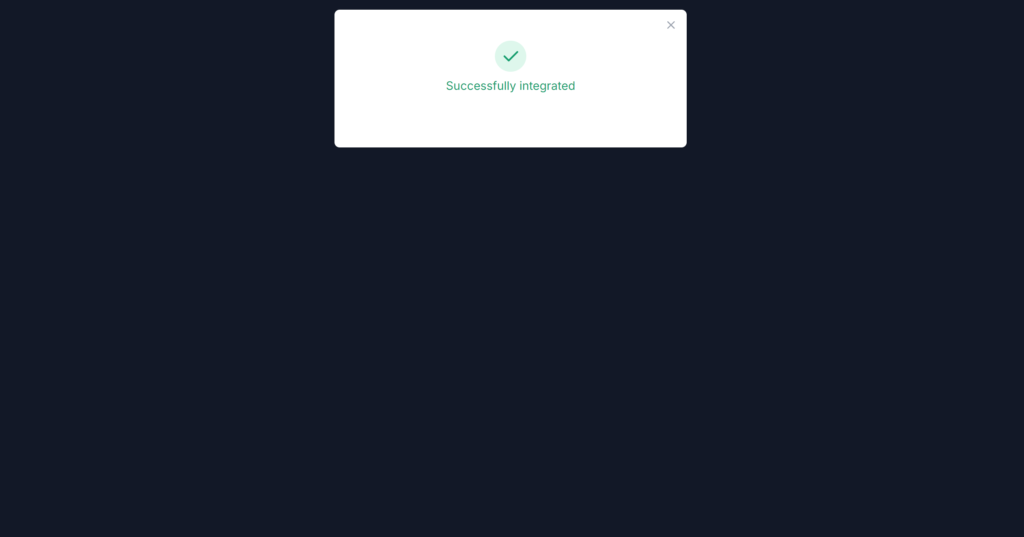 Slack integration success