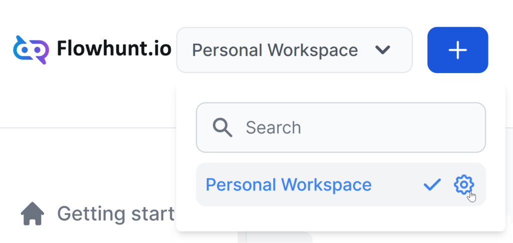 Edit Workspace in FlowHunt