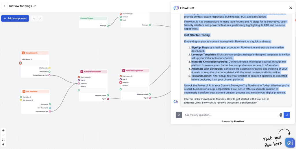example of generate ai content