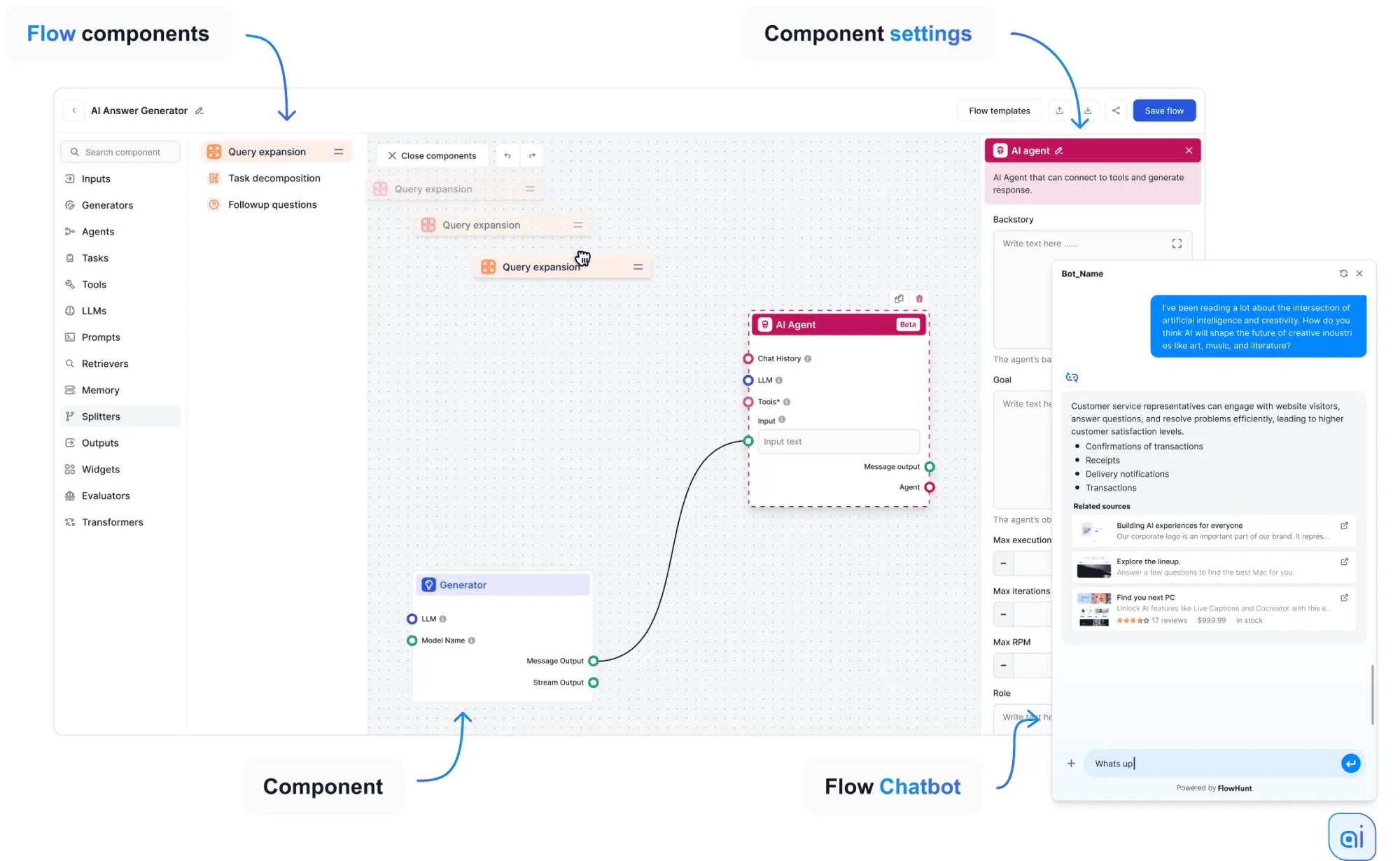 Overview of FlowHunt Builder