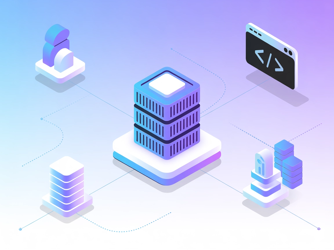 Minimalist vector with containers, servers, and code symbols for orchestration