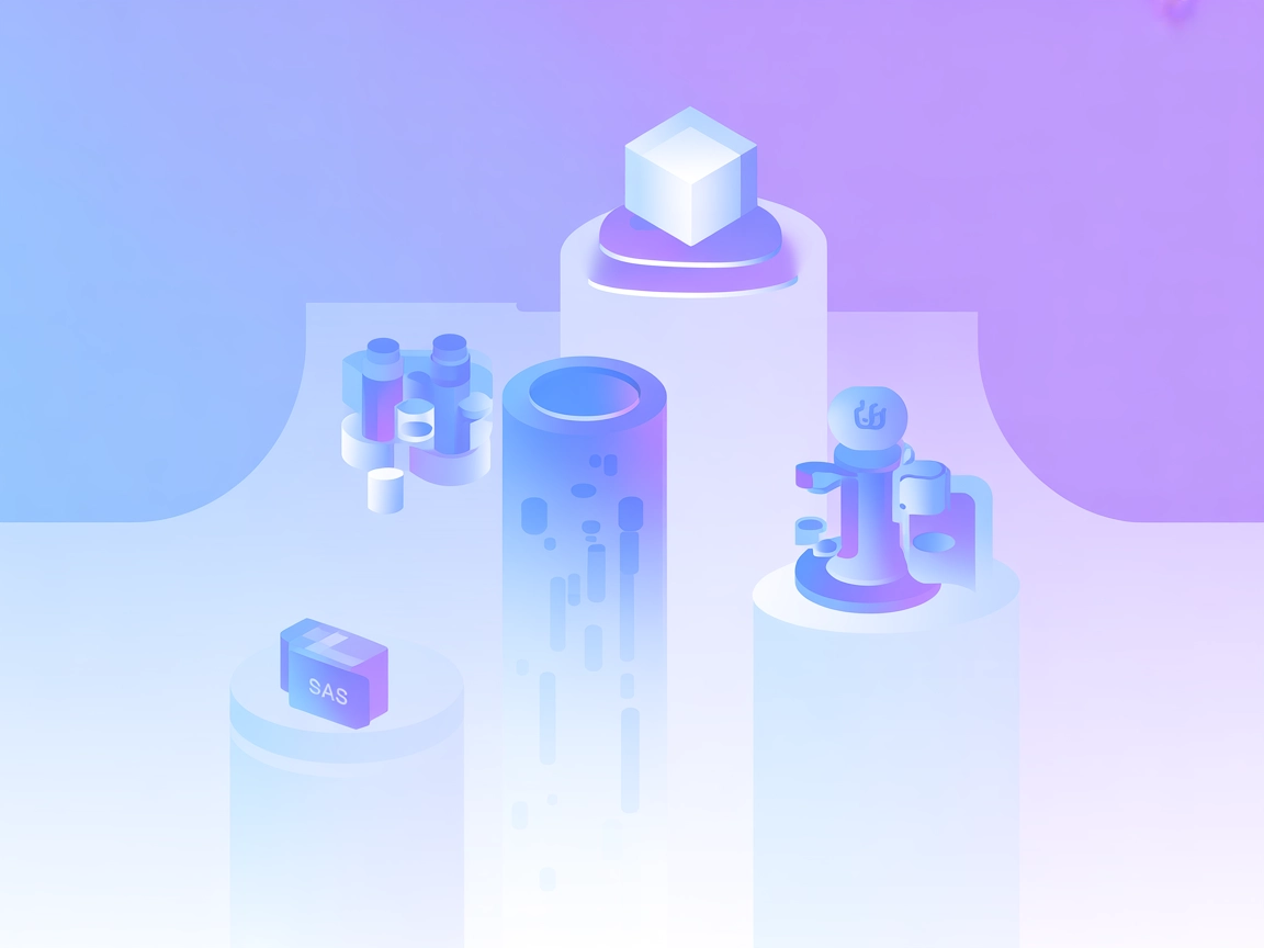 Vecteur minimaliste montrant l’IA connectée à de multiples bases de données