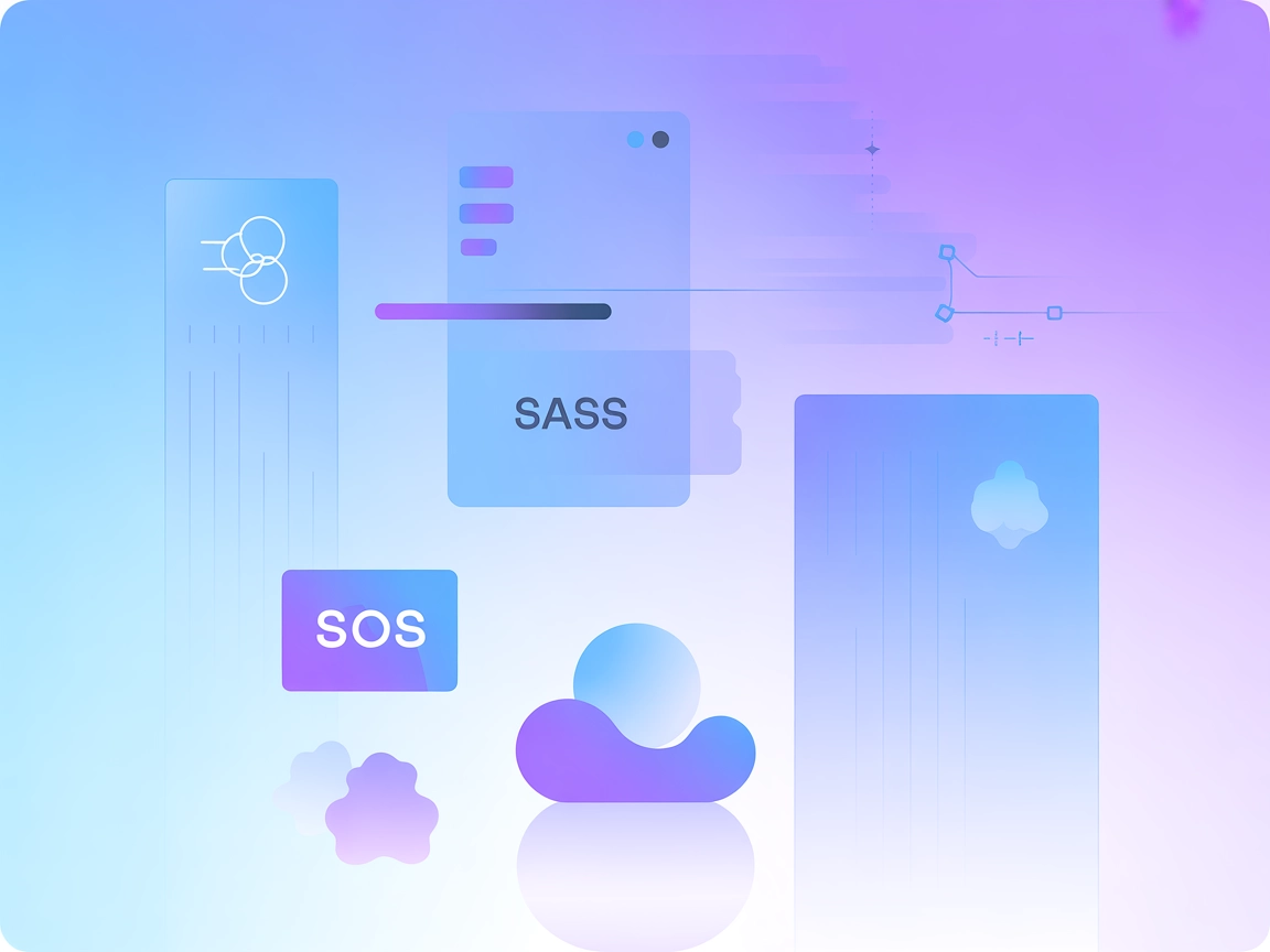 Lean LSP MCP統合のミニマルなSaaSイラスト