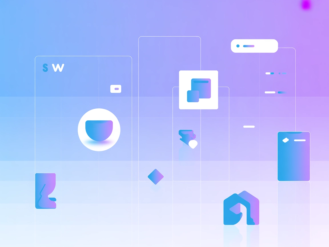 Minimalist Figma MCP AI integration illustration