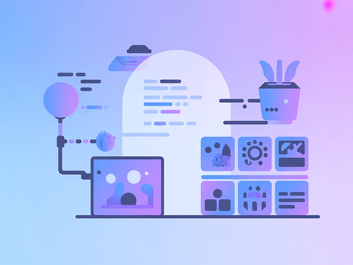 Vettoriale minimalista che mostra l'AI che gestisce oggetti workflow