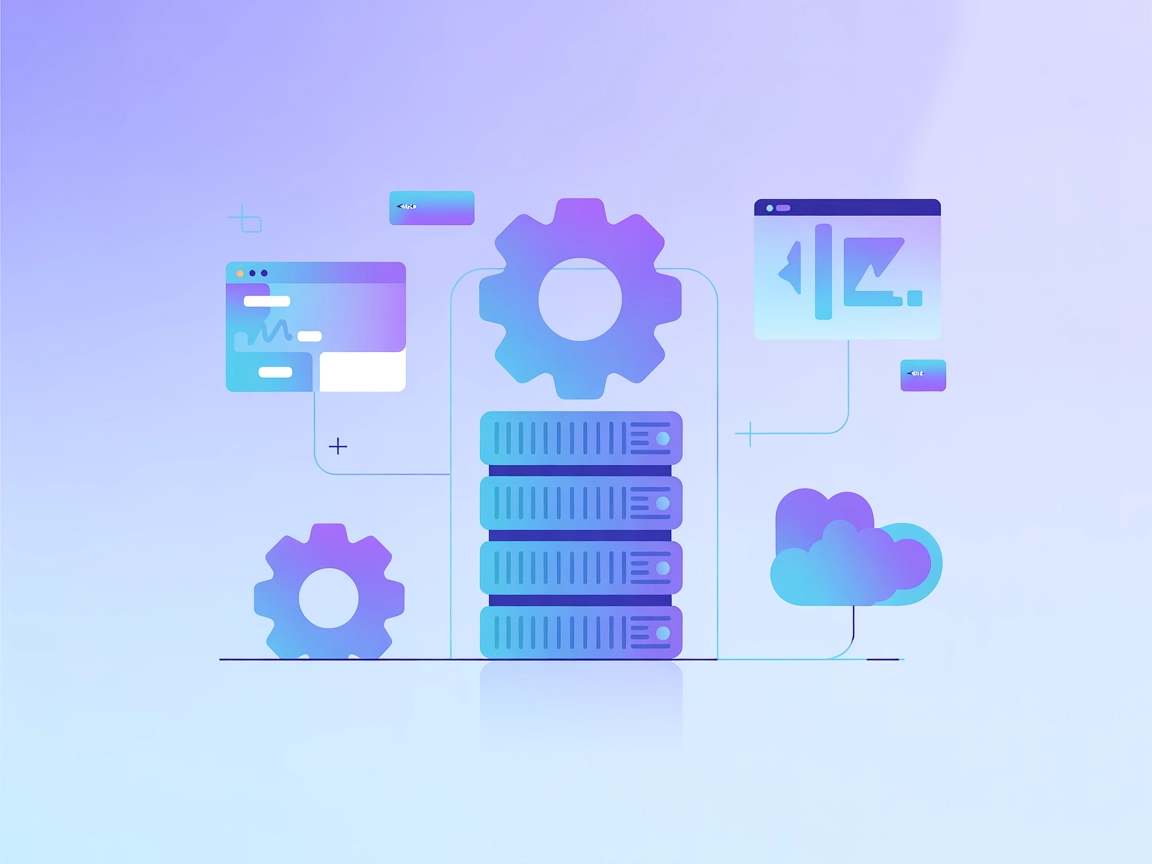 Vettoriale SaaS minimalista con dashboard, cloud sync e icone API