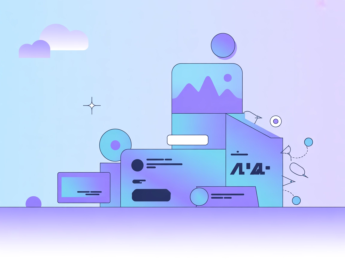 Illustrazione minimalista che rappresenta l’integrazione Hunter MCP con LLM