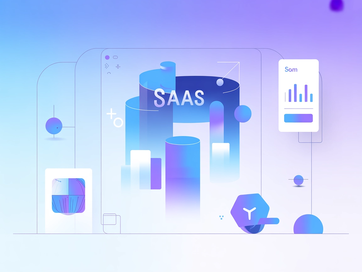 AIおよびSaaSアプリケーション向けGoogle検索統合を表すミニマルなベクターイラスト