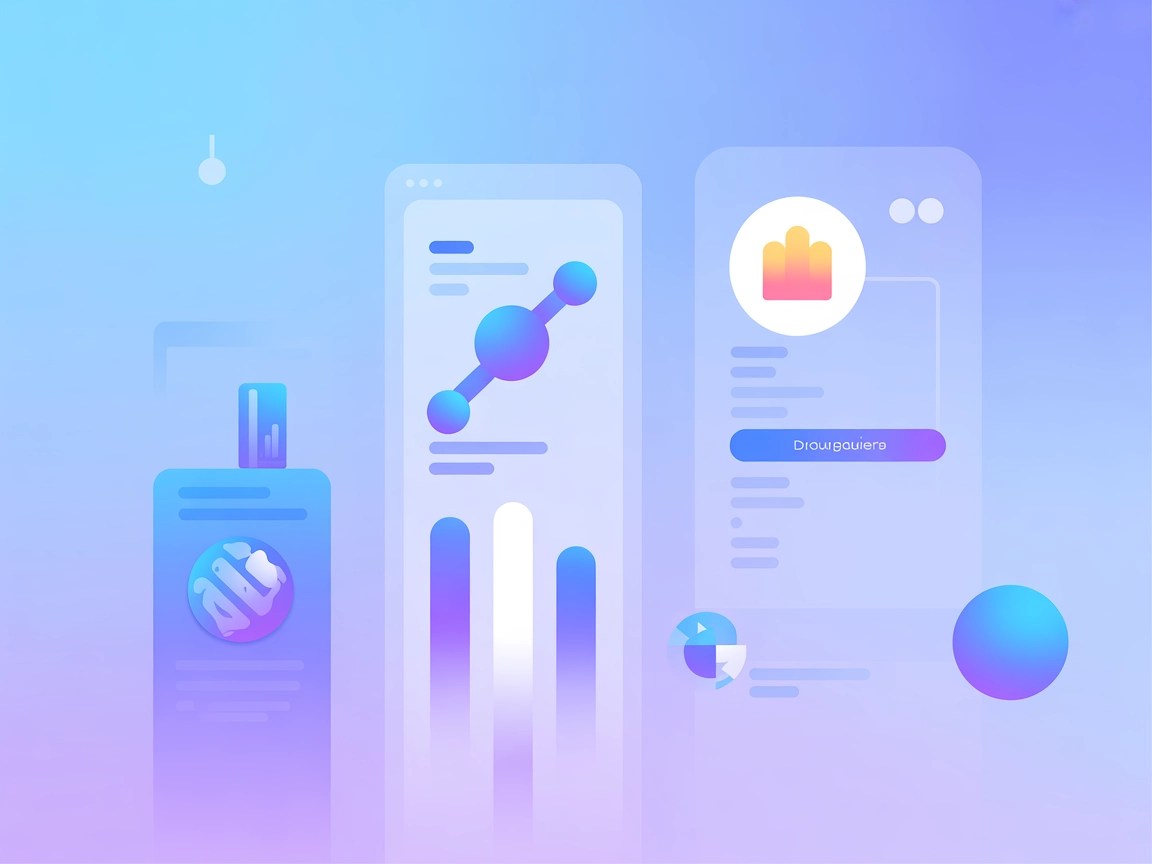 Minimalistische gradient SaaS-gevectoriseerde illustratie die Scrapi MCP AI-integratie weergeeft
