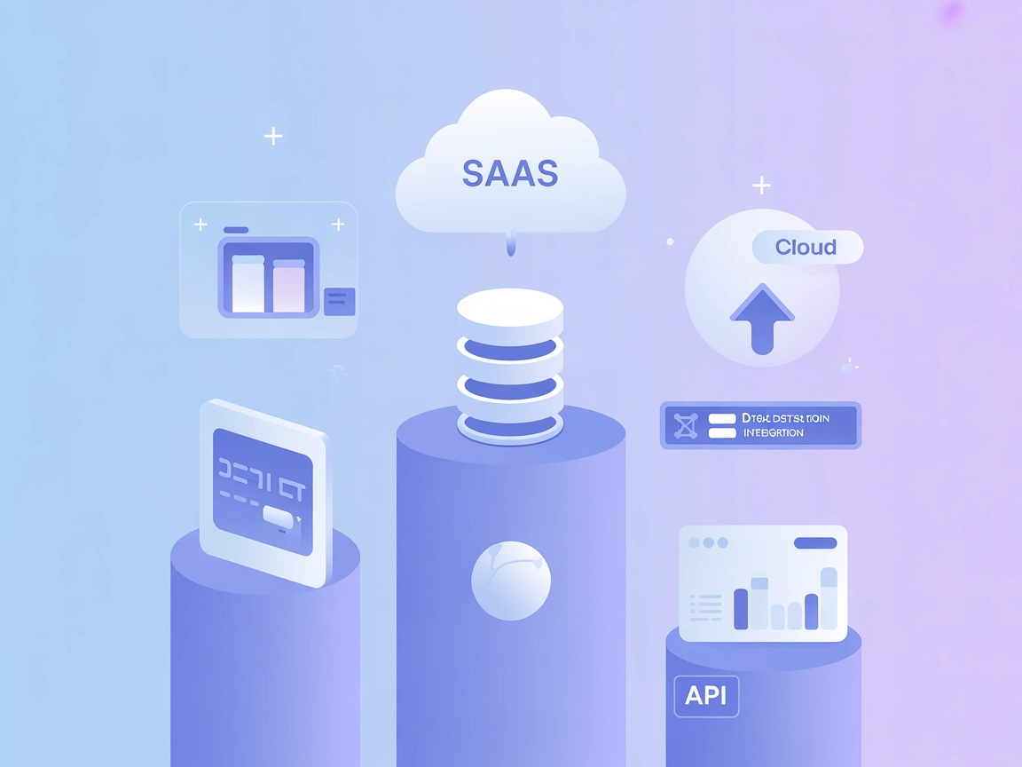 Minimalist vector showing cloud AI integration, datasets, and automation