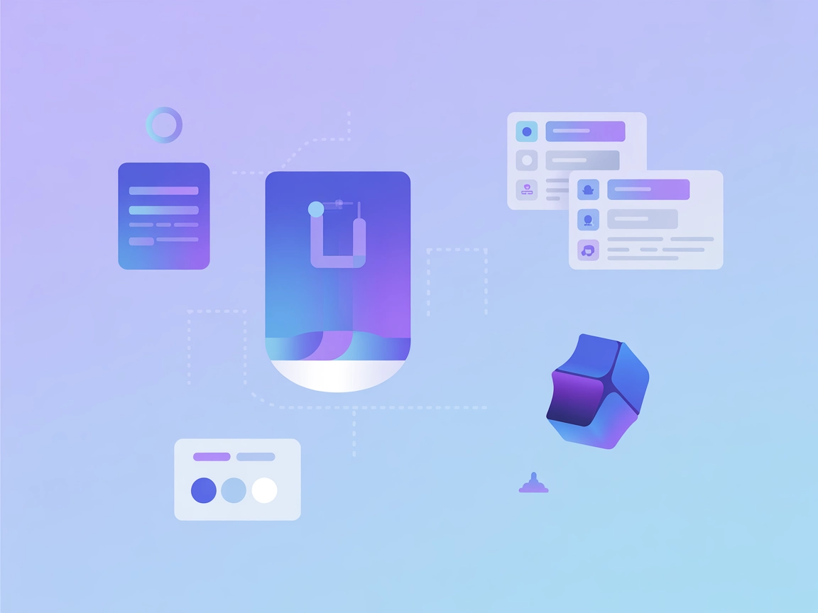 API とスキーマ統合を示すミニマルなベクター