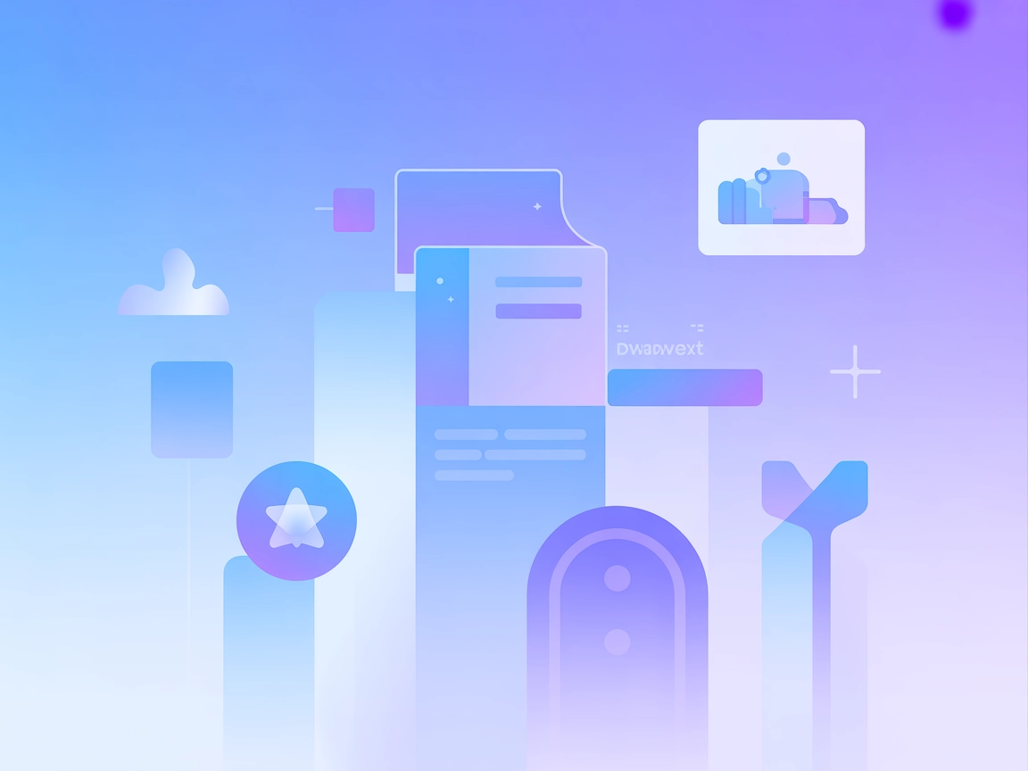 Minimalistisk vektorbild av en SaaS-integrationsmiljö för GitHub Enterprise MCP