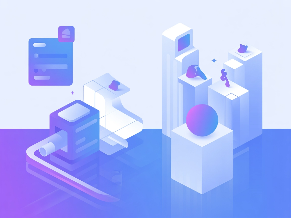 Minimalistisk vektoriserad SaaS-illustration som representerar Replicate MCP AI-integration