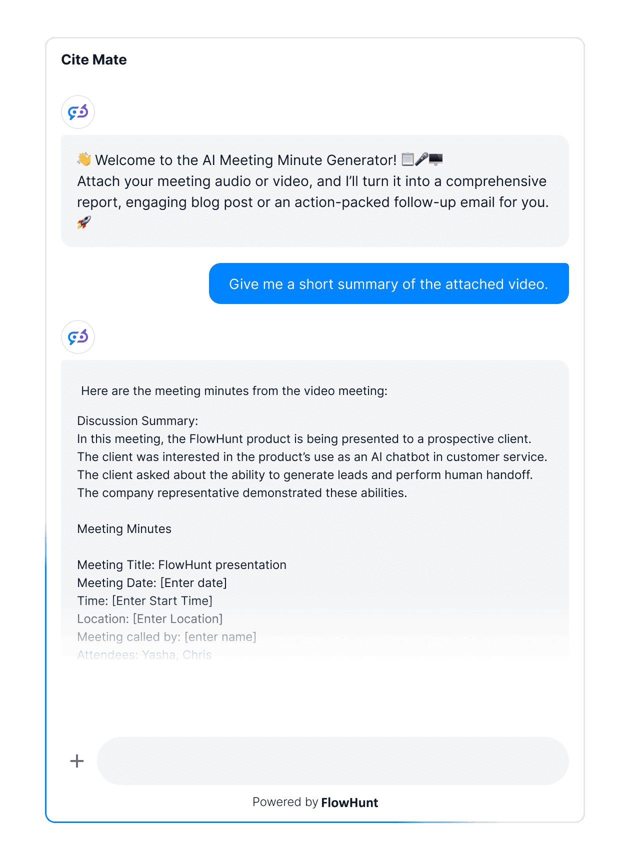 Meeting Minutes