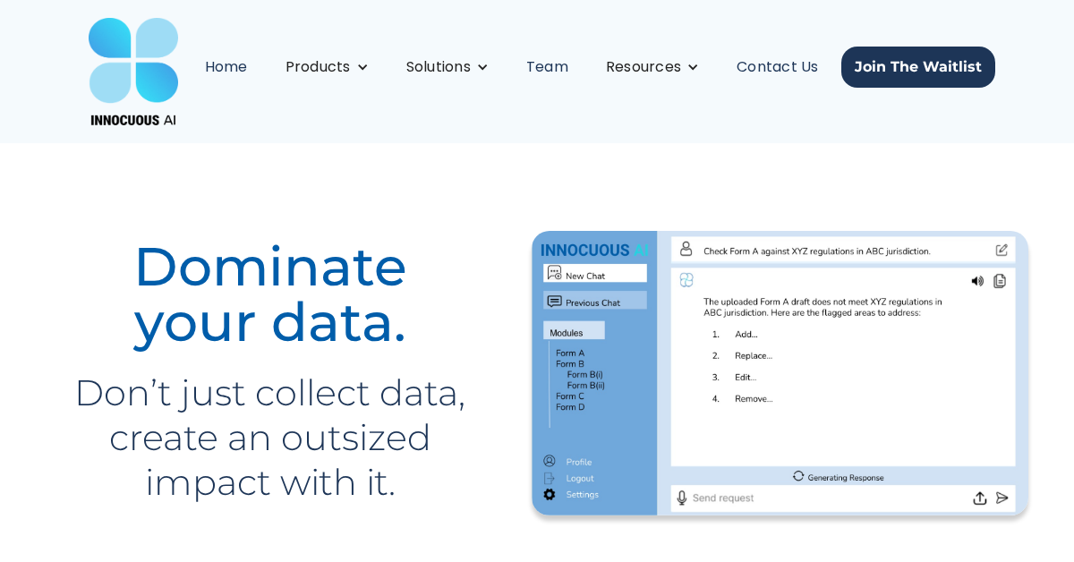 Innocuous.ai: AI for Insurance & Data